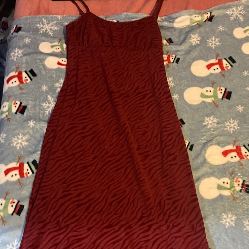 Asymmetrical Red Dress